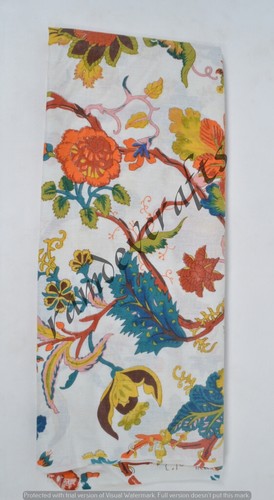 Indischer Baumwollstoff Hand Blockdruck läuft locker Vintage Stoff 10 Meter - Bild 2 von 6