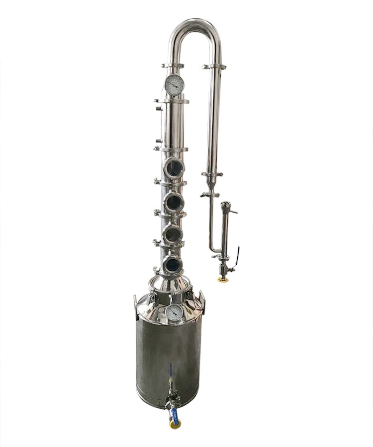 Reflux Still Complete Setup 26 Gal 100L Stainless Tri Clamp Moonshine