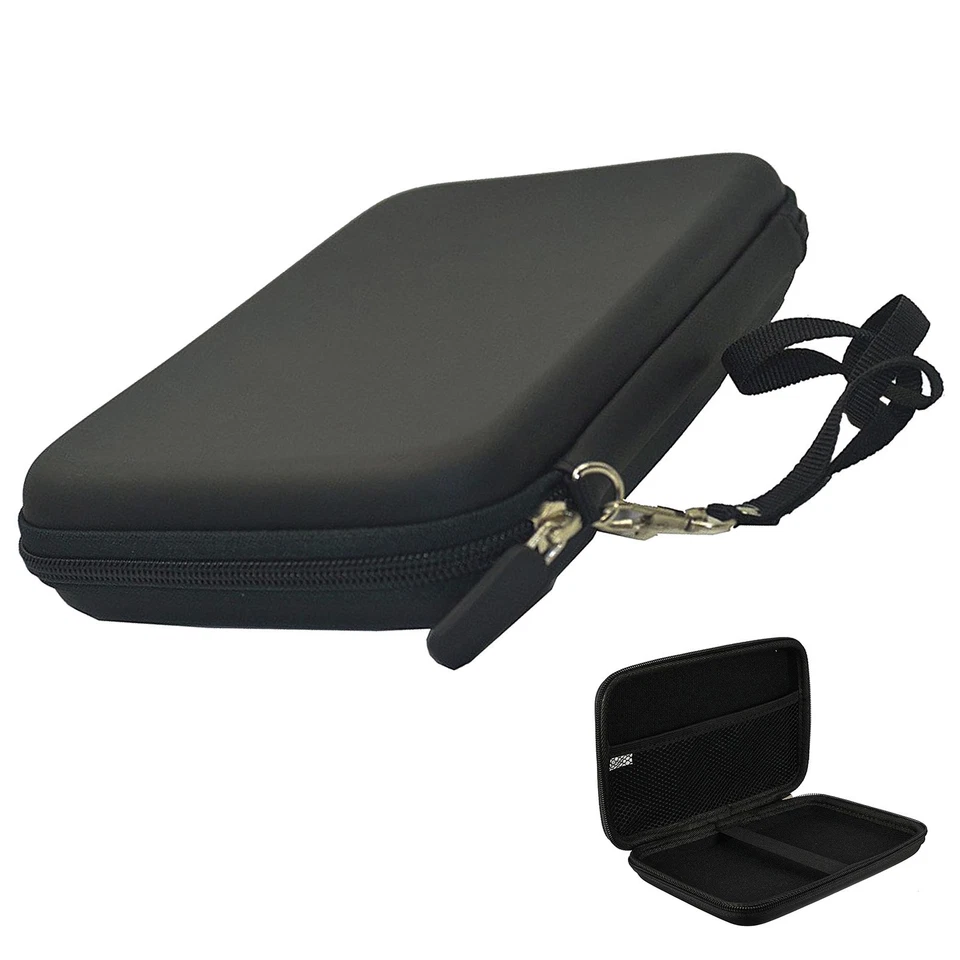 7 Inch Hard Shell Carry Bag Zipper Pouch Case For Garmin Nuvi TomTom Sat Nav GPS - Image 2 of 4