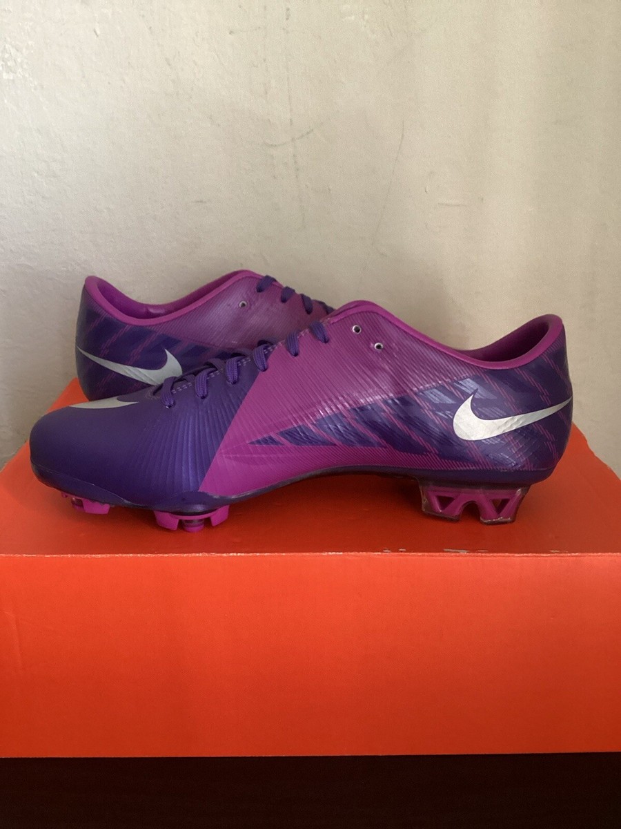NIKE MERCURIAL VAPOR SUPERFLY III FG PURPLE SOCCER CLEATS