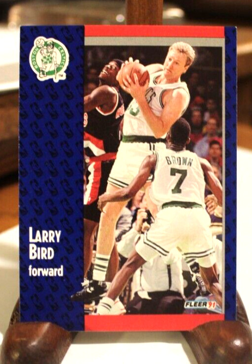 1991-92 Fleer Basketball Larry Bird Card #8 Boston Celtics