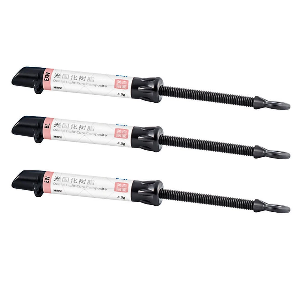 BOMAOER 4g/Syringe dental whitening veneer (enamel) light cure composite resin 3 shade