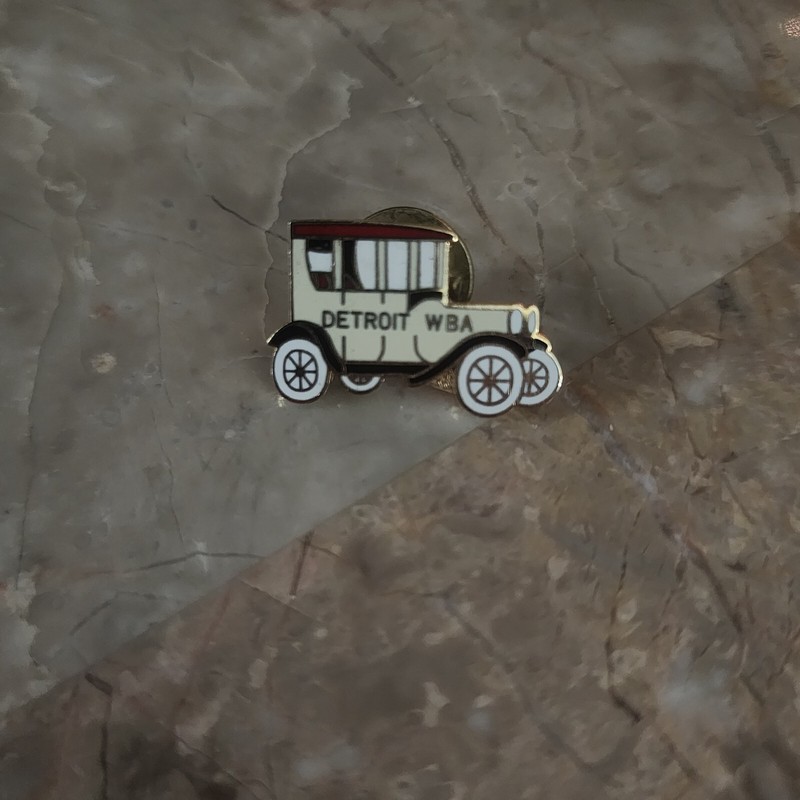 Detroit WBA Car Lapel Pin 