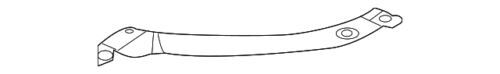 Barra de sujeción del radiador superior derecha para Volkswagen Tiguan 2009-2011 (N/P 5N0-806-930-A)