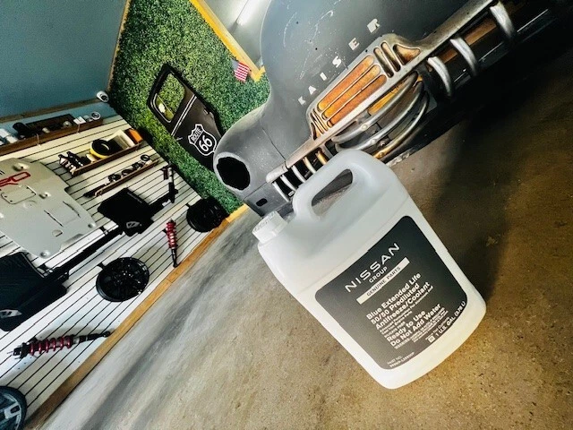 (2) Nuevo refrigerante genuino Nissan vida extendida azul 1 galón OE 999MPL25500P Foto 2 de 4