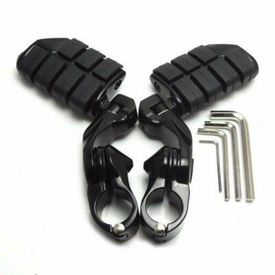 Black Highway Foot Pegs Rests For Harley Davidson Street Glide