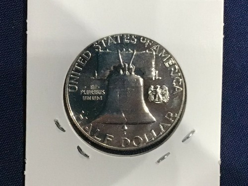1959 Franklin Silver Half Dollar Gem Proof E7803 - Picture 4 of 4