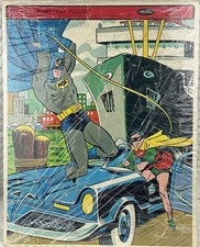 1966 Batman Frame Tray Puzzle Vintage Whitman 4518 Robin vs Eclipso DC Comics