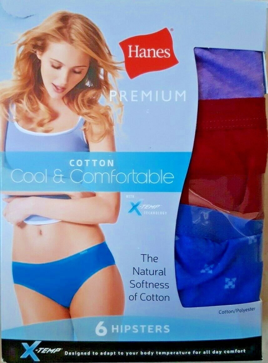 14(Pk) Hanes Premium Cool Comfort™ Women's Cotton Bikini Panties