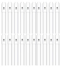 20 tubes GE LED Tube T8, 8.5 watt, 24 inch, 3500K Neutral White, Type A Plug