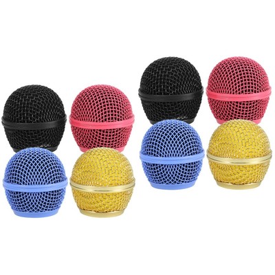  2 PCS Mikrofon-Mesh-Kopf Microphones Mikrofonkappe Mikrofongitterersatz