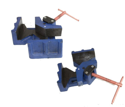 Lot de deux 2-1//2/" Jaw Soudeur Soudage Molding 90 ° Angle Coin Pince Bench Vise