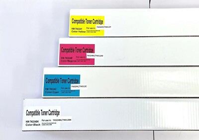 4Pk  Toner Cartridges  for Konica Minolta TN324/TN512  C258 C308 C368 c454 c554