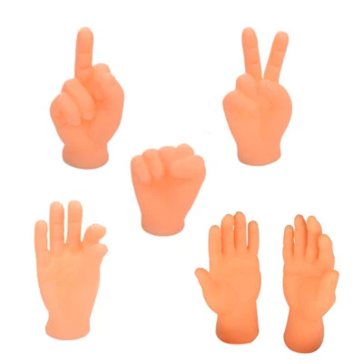 MARKENLOS 6pcs Mini Tiny Hands Lustige Kleine Hände Winzige Fingerhände Fingerpuppe