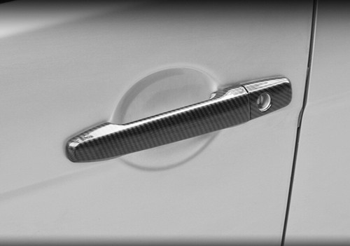Carbon Fiber Style Exterior Side Door Handle 8X For Mitsubishi Lancer EVO 07-17 - Picture 5 of 20