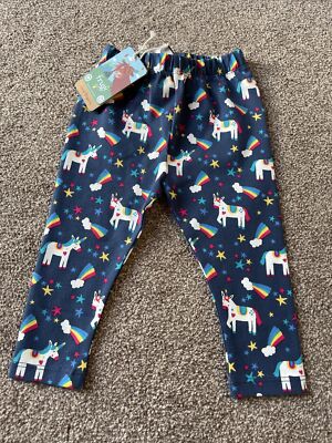 Frugi Libby bedruckte Leggings Magic Rainbow 6-12 Monate 