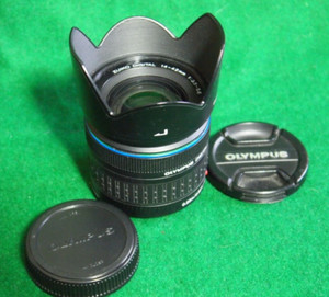 Olympus 14-42mm four thirds lens NOT MICRO with lens caps and hood