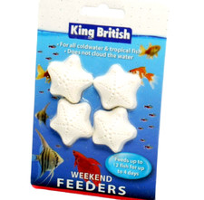 KING BRITISH WEEKEND BLOCKS x1 x2 x6, x12 : Aqua Fish Holiday Food Tropical Feed