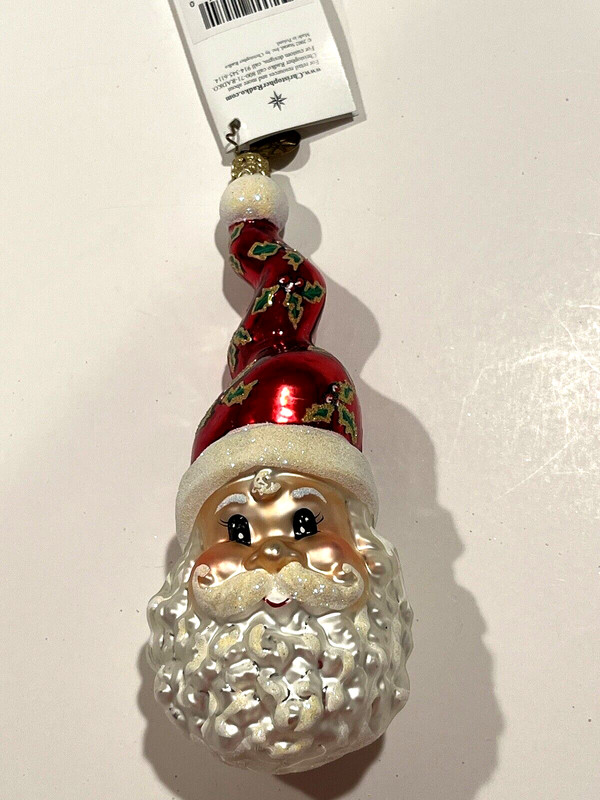 Radko "Holly Wiggle Nick" - Santa Ornament - NEW