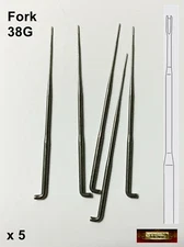 M00803x5 MOREZMORE 5 Felting Needles 38G MEDIUM FORK for Rooting Dry Felting