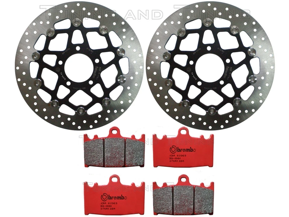 Disques frein avant BREMBO+Plaquettes SA POUR SUZUKI SV 1000/S 2003 2004 2005 05 - Photo 1/1