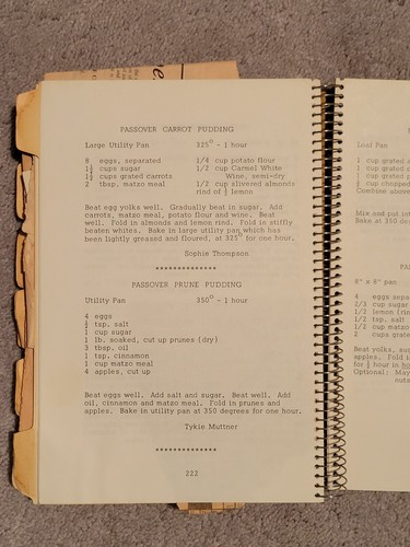 1975 ROSH PINA SISTERHOOD COOKBOOK Winnipeg Manitoba Canada Jewish Passover - Picture 4 of 11