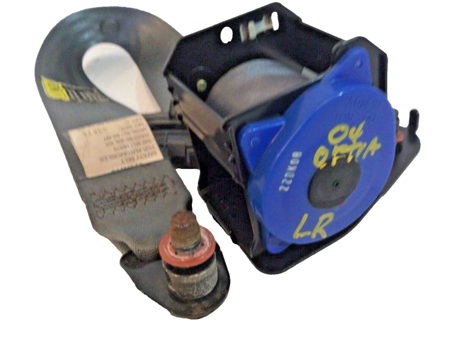 Chevrolet Optra 2004-2006 sedán trasero izquierdo lado conductor cinturón de seguridad retractor gris Foto 3 de 3