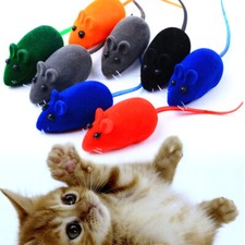 10pcs/set Mouse Cat Toy Squeak Noise Sound Rat Little Mouse Toy Dog Pet Playing