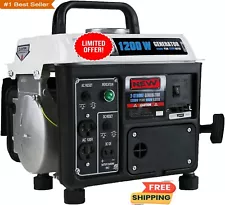 1,200W Gas-Powered Generator, Portable Generator Camping Ultralight