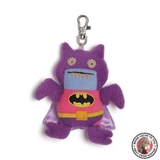 GUND Uglydoll Ice Bat Batman Keychain DC Comics Pink Purple No.4042987