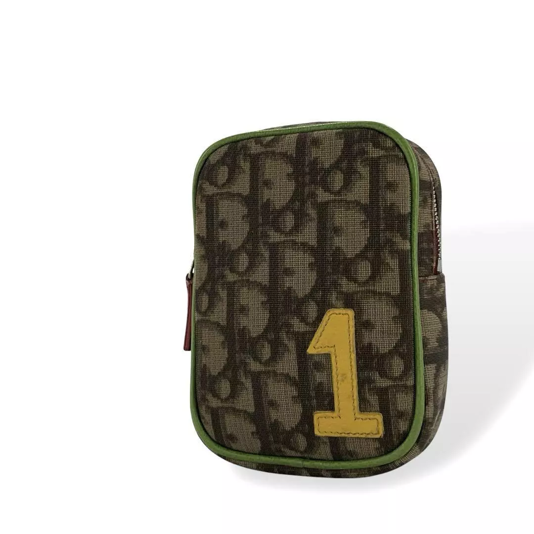 Dior Trotter Pochette Accessoire Etui Rasta Couleur Toile Authentique