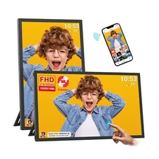 64GB 21.5inch FRAMEO Digital Photo Frame with 1920x1080 FHD IPS LCD Touch Scr...