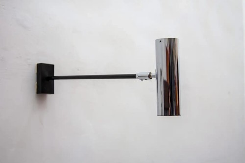 Italiano Metal Cromo Ajustable Luces de Pared 1960 Estilo Stilnovo Aplique de... - Imagen 17 de 21