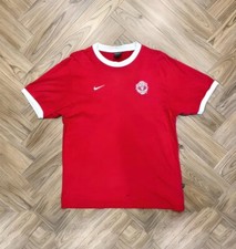 Nike Manchester United Retro Round Neck Red T Shirt Men’s L