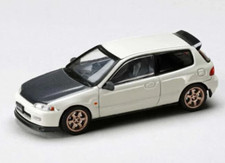 1/64 HJ JDM Honda CIVIC EG6 SIR-II Diecast Model Car -WHITE-