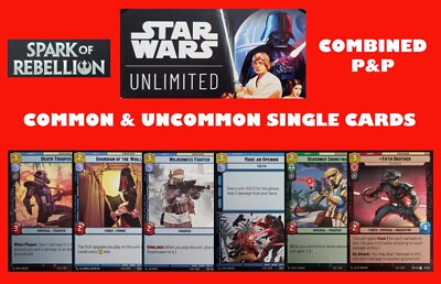 Star Wars Unlimited (SOR) Common & Uncommon Single Cards - Choose From List