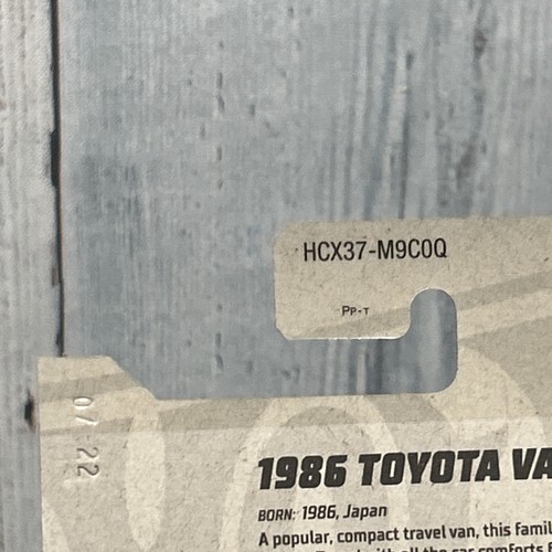 Hot Wheels HW J-Imports 7/10 1986 Toyota Van 173/350 NEU für 2022 grau - Bild 15 von 15