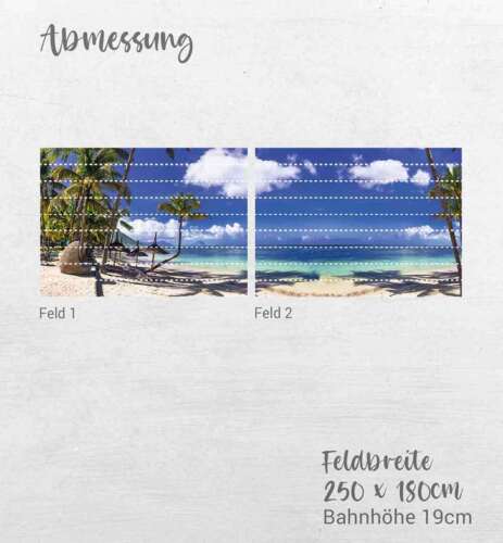 Sichtschutzstreifen Strand Insel Meer Sichtschutz Garten Zaun - Bild 12 von 19