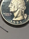 1995 S PROOF SILVER WASHINGTON QUARTER       N291