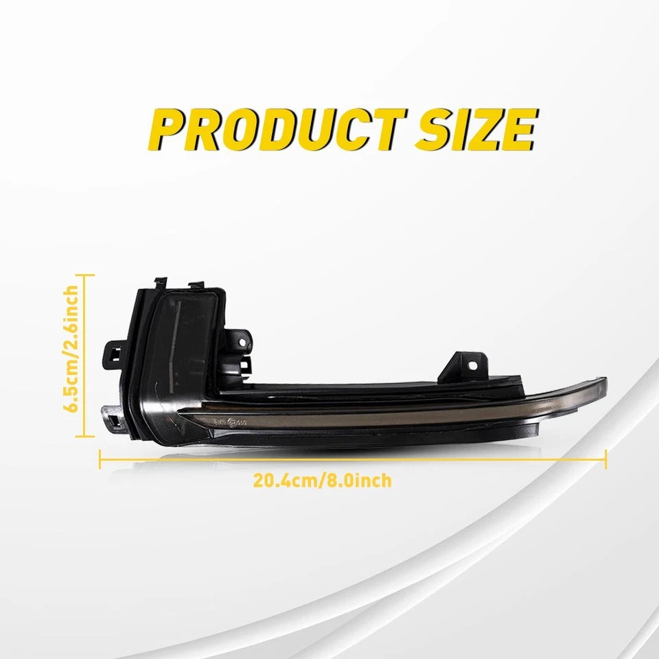Para Audi A4 A5 S5 A3 Ámbar Secuencial LED Luz de giro Espejo Indicador EPY Foto 2 de 4