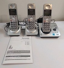 Panasonic KX-TG1031S Cordless Answering System 3 Bases 3 Phones