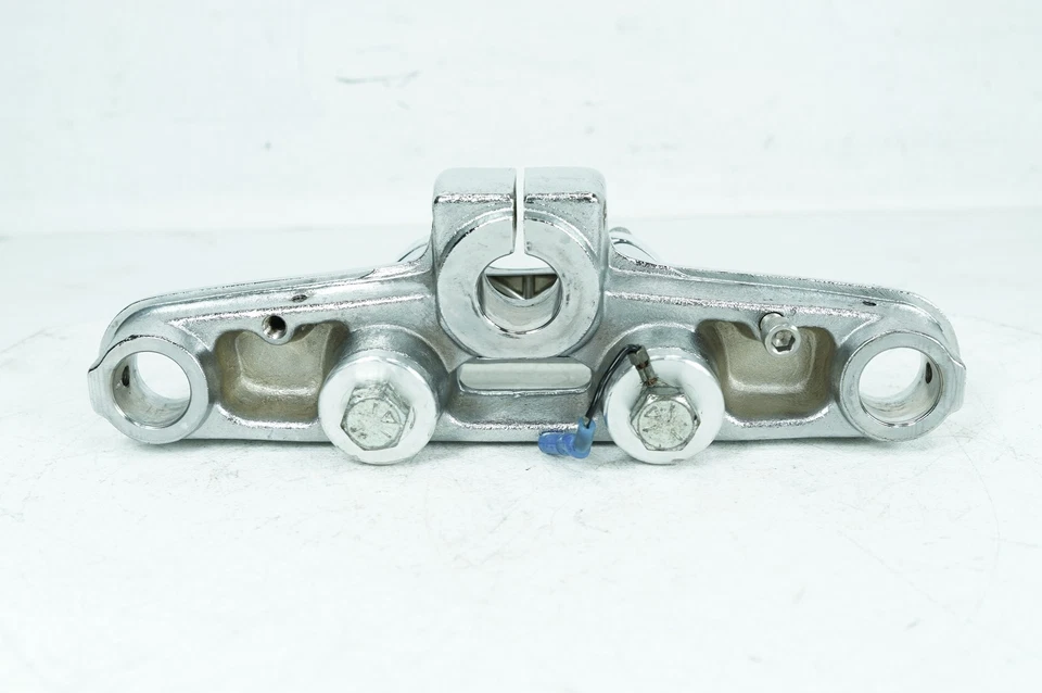 Horquilla delantera superior triple árbol abrazaderas y elevadores cromados 95 Harley Dyna Low Rider OEM Foto 3 de 4