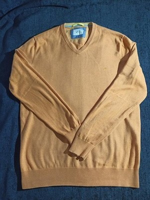 Men Camel Active Sweater Orange Cotton 40 /L / 48