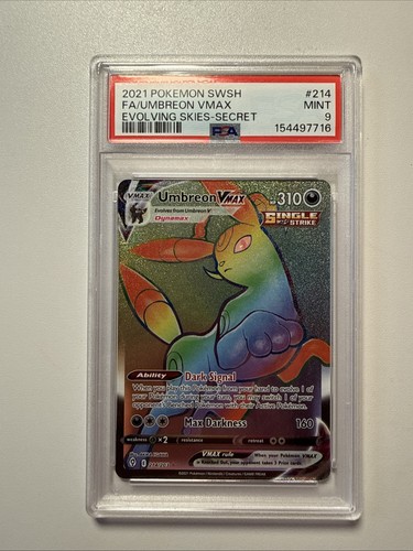 Umbreon VMAX graded PSA 9 for sale on eBay