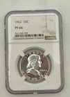 1962 Franklin Half Dollar NGC PF66 Silver Proof Nice Eye Appeal
