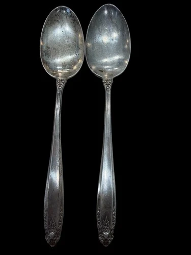International Sterling Prelude Serving Spoons 8” Set of 2 133g