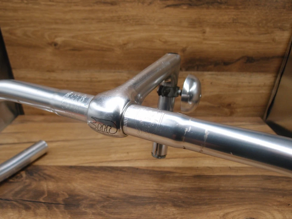 drop bar 3TTT Competizione + quill stem 3 TTT 22.2mm made in Italy for road bike - Image 4 of 4