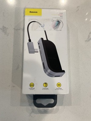 Baseus Hub 6 In 1 USB-C with 6 Ports Travel Or Desktop New Open Box