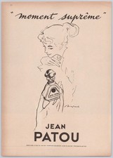1960 JEAN PATOU Moment Supreme Perfume art by...
