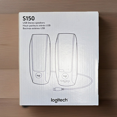 Logitech S150 USB Wired 2.0 Channel Stereo Computer Speakers, Black (2 Speakers)